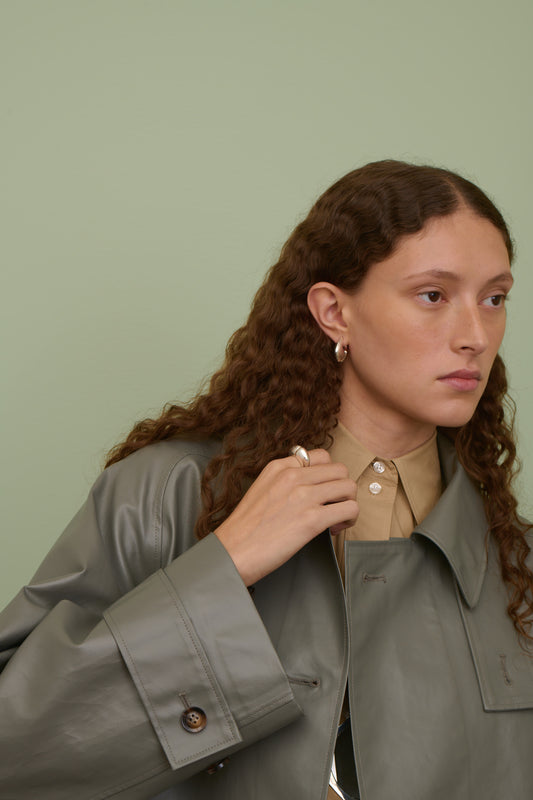 Boucles d'oreilles Mini - Argent - Ligne Plate - Femme