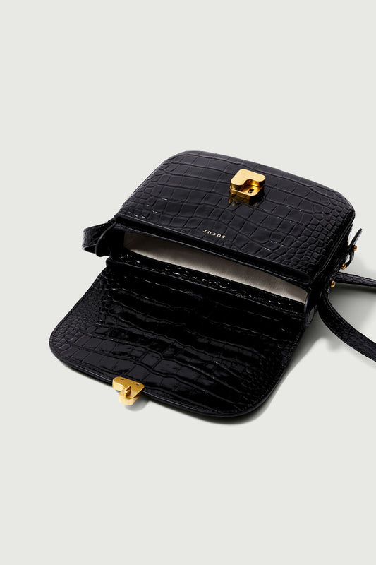 Sac Bellissima Mini - Noir - Cuir - Femme