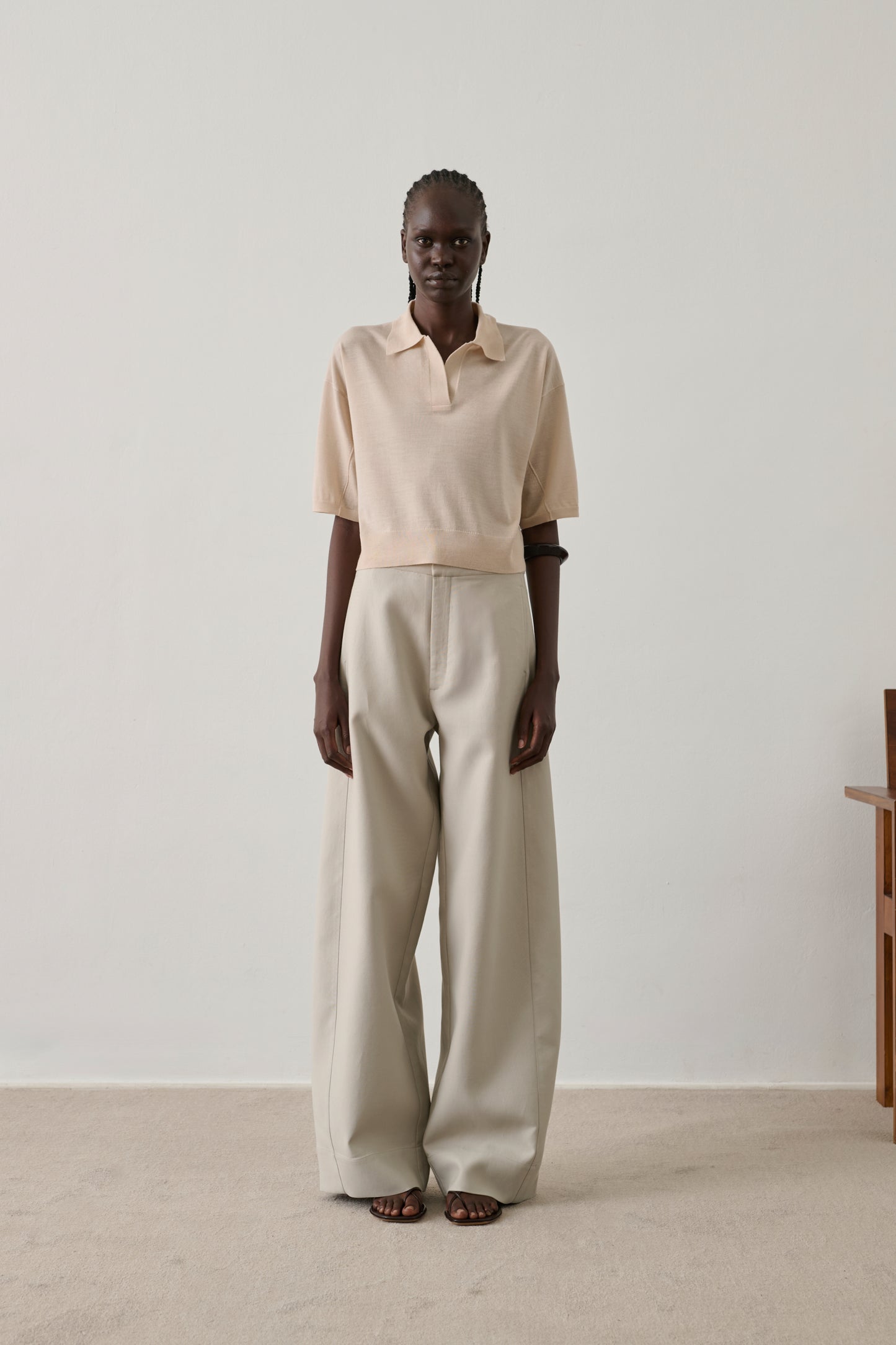 Polo Elton - Rose Poudre - Laine mérinos - Femme