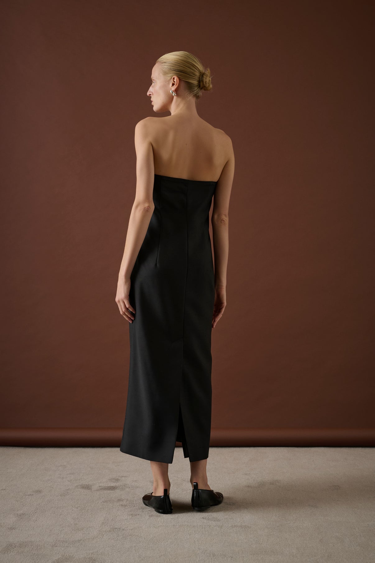 Robe Nora - Noir - Laine - Femme vue 2