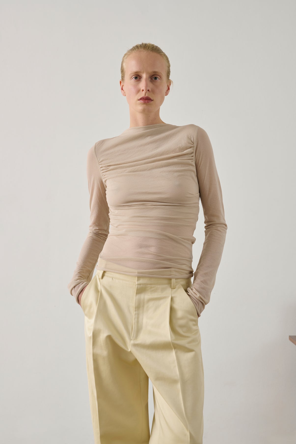 Tee-Shirt Gaia - Mastic - Coton - Femme vue 2