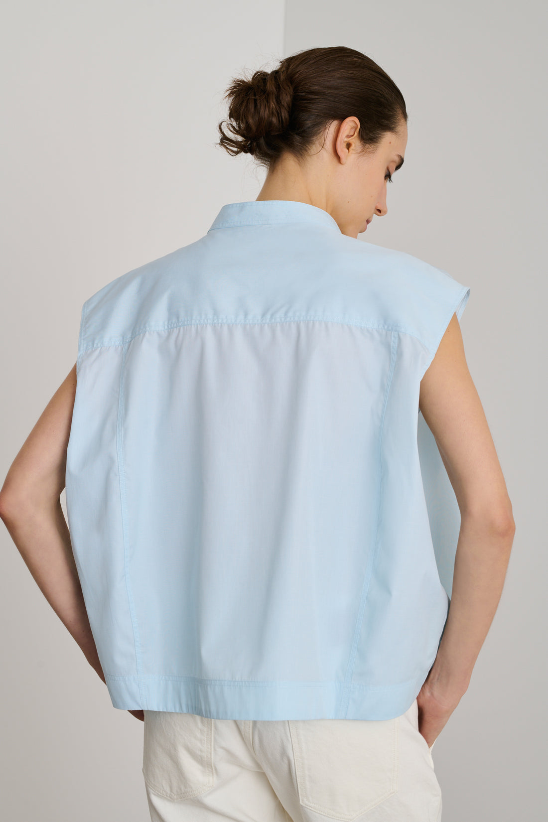 Blouse Estonie - Bleu Opâle - Coton - Femme