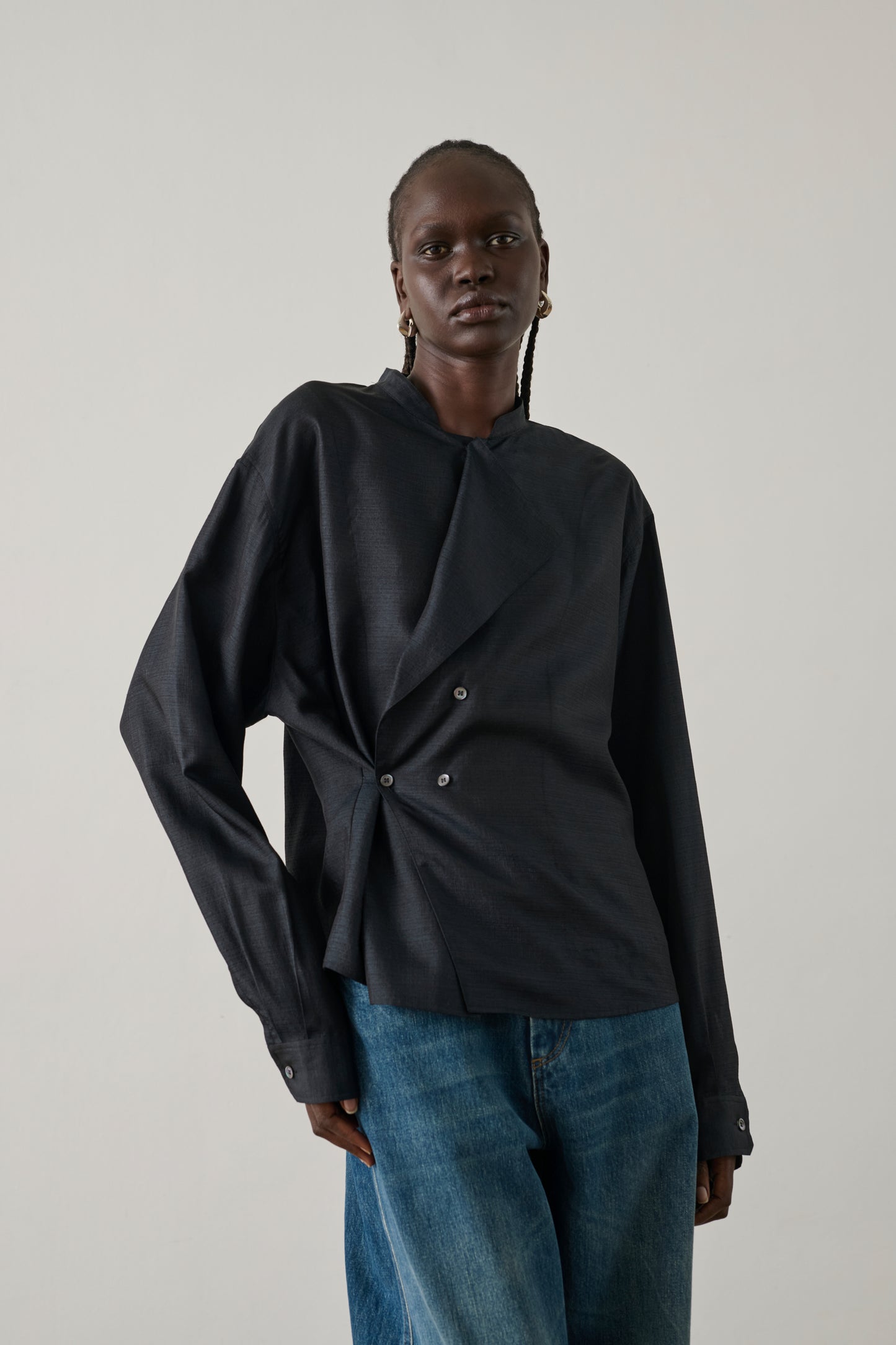 Blouse Hampton - Noir - Soie - Femme